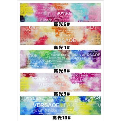 PU رنگین کمان نامه چاپ مجله طراحی پوست مصنوعی ضد آب پارچه پوست جعلی برای کیف چمدان مبلمان آرایشی / کاناپه