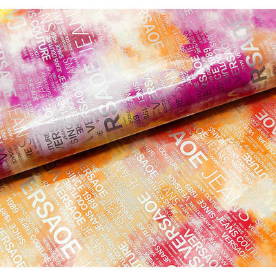 PU رنگین کمان نامه چاپ مجله طراحی پوست مصنوعی ضد آب پارچه پوست جعلی برای کیف چمدان مبلمان آرایشی / کاناپه