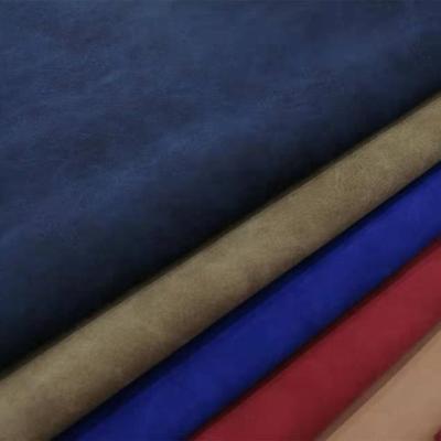 PU Nubuck چرم پارچه چرم مصنوعی نقلی پنبه کفش کفش کیف های یادداشت پارچه نقطه عمده فروشی