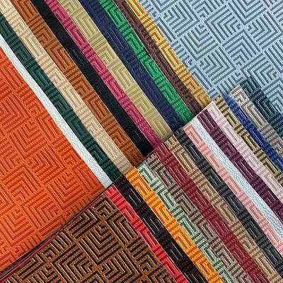 چرم مصنوعی برجسته تغییر رنگ مد PU وینیل سفارشی برای کیف کفش، حصیر رومیزی، پارچه چرم مصنوعی