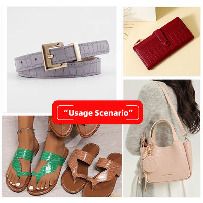 پارچه PVC چرم ساختگی با الگوی حیوانی 137 سانتی متر عرض و پشت دو طرفه