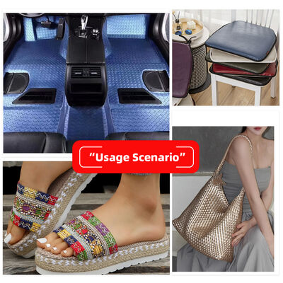 پارچه چرم مصنوعی طرح لانه برجسته براق PVC برای صندلی های اتومبیل، کیسه های پا، مبل ها، مبلمان