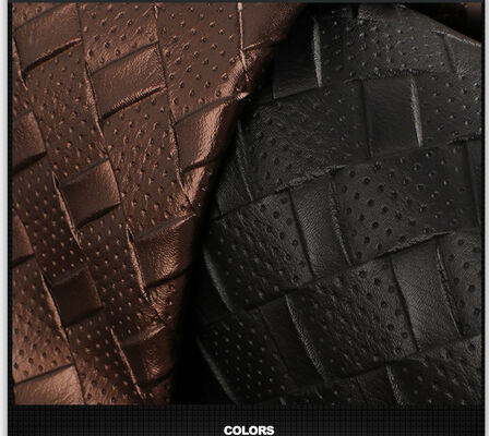 پی وی سی پوست مصنوعی مصنوعی سوراخ پین گره بافت نرم تخت صندلی ماشین پوشش صندلی مبل کفش اتومبیل پارچه کششی برای