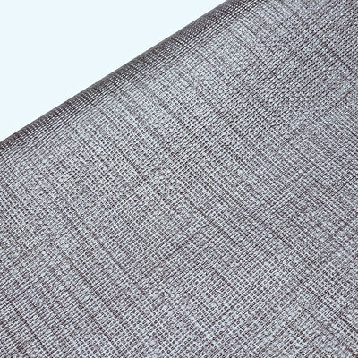 حصيرة من جلد صناعي صناعي بنمط حبيبات منسوجة من بلاستيك بي في سي لتزيين صندوق تغليف حصيرة الطاولة، جلد صناعي