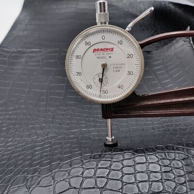 چرم مصنوعی بافت کروکودیل پی وی سی برای کیف پول، کفش و دفترچه یادداشت