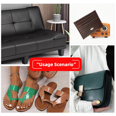 PVC طراحی مارمولک برجسته دانه پوست مصنوعی مصنوعی برای کیف کفش مبل کیف پول ماشین دکوراسیون کمربند پارچه پوست جعلی