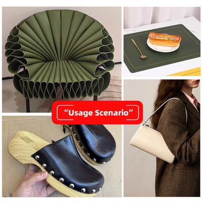 مواد چرم مصنوعی طرح لیچی PVC با رویه دوگانه، برجسته، ضد آب، برای کیف، رومیزی، کمربند و اهداف تزئینی