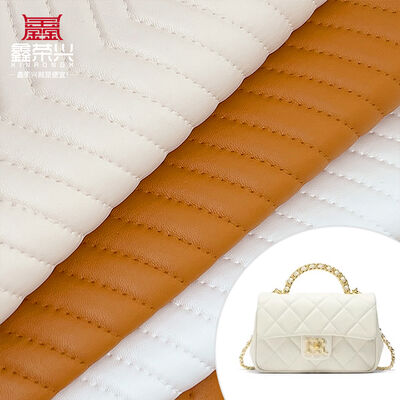 1.8mm Thick PVC Embroidery-Embossed Stripes Synthetic Faux Leather Waterproof Bag Table Mat Shoes Wallet Decorate Belt Sofa