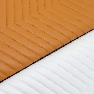 1.8mm Thick PVC Embroidery-Embossed Stripes Synthetic Faux Leather Waterproof Bag Table Mat Shoes Wallet Decorate Belt Sofa