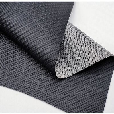 Hot-sale Pvc  Mat Woven Grain Patterns  Artificial Synthetic Leather Cheap Price Chair Sofa Shoes Car Foot Mat Faux Leather