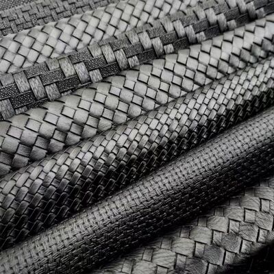 چرم مصنوعی طرح‌دار بافته شده PVC برجسته مواد چرم مصنوعی برای کفش، کیف، مبلمان، صنایع دستی، مبل و استفاده در فضای باز