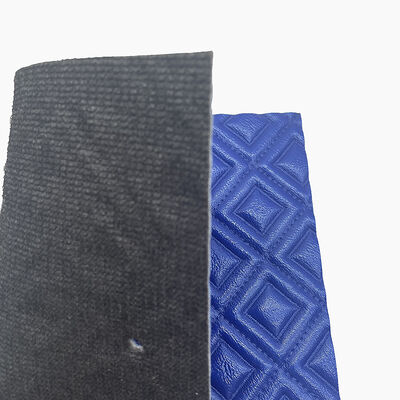 چرم مصنوعی طرح لوزی دوزی شده با پی وی سی، منگوله دوزی شده، فوم سوزنی برای روکش صندلی خودرو، مبل، پارچه چرم مصنوعی