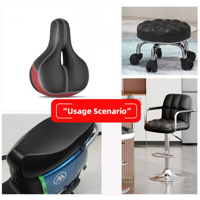 الگوهای لچکدار پی وی سی رنگ آمیزی پوست مصنوعی برای صندلی موتورسیکلت پوشه های صندلی ماشین های موتورسیکلت