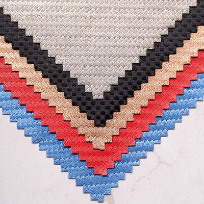 ضد آب لاستیک PU فیبر کربن چرم مصنوعی برای لباس کیف تلفن آستین جعبه های ماندگار چرم جعلی صنایع دستی لباس