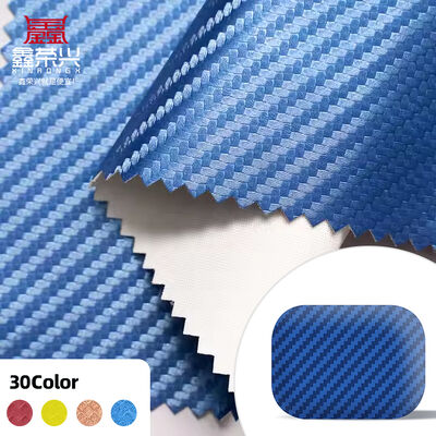 ضد آب لاستیک PU فیبر کربن چرم مصنوعی برای لباس کیف تلفن آستین جعبه های ماندگار چرم جعلی صنایع دستی لباس