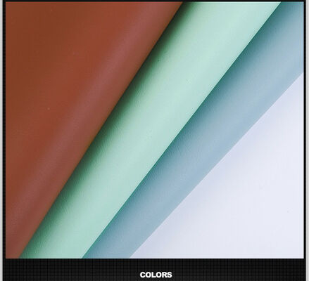 چرم مصنوعی نیمه PU 1.3 میلی‌متری با دانه ماسه‌ای برای کیف پول، کفش، دفترچه یادداشت، زیرانداز رومیزی و پارچه