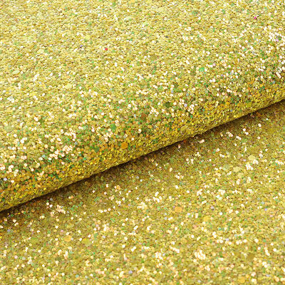 پارچه چرم مصنوعی PU با اکلیل شش ضلعی براق کشسان برای کفش، کیف، کلاه، صنایع دستی، استفاده تزئینی روی صندلی و مبل