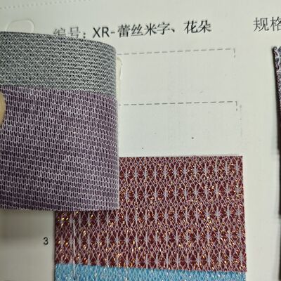 XR Glitter Synthetic Leather مدل برنج و رنگ گل