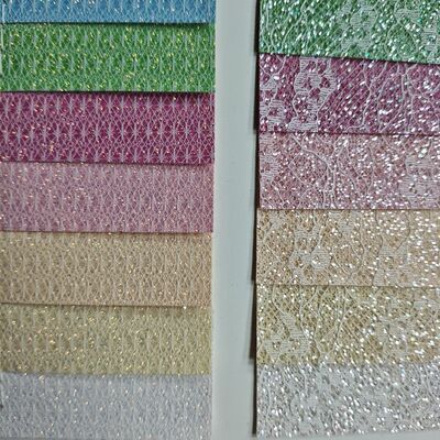 XR Glitter Synthetic Leather مدل برنج و رنگ گل