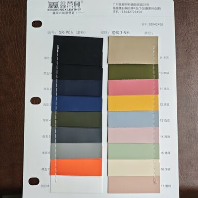 فیلمی از چرم مات طیف گسترده ای از بسته بندی محصولات چرم در دسترس در انواع PVC PU و نیمه PU برای کاربردهای صنعتی متعدد
