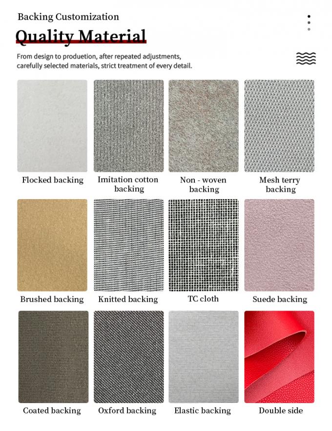 چرم مصنوعی 160 سانتی متری برای تشک های ماشین صندلی اتومبیل ضد خراش ضد آب PVC نقاشی 2