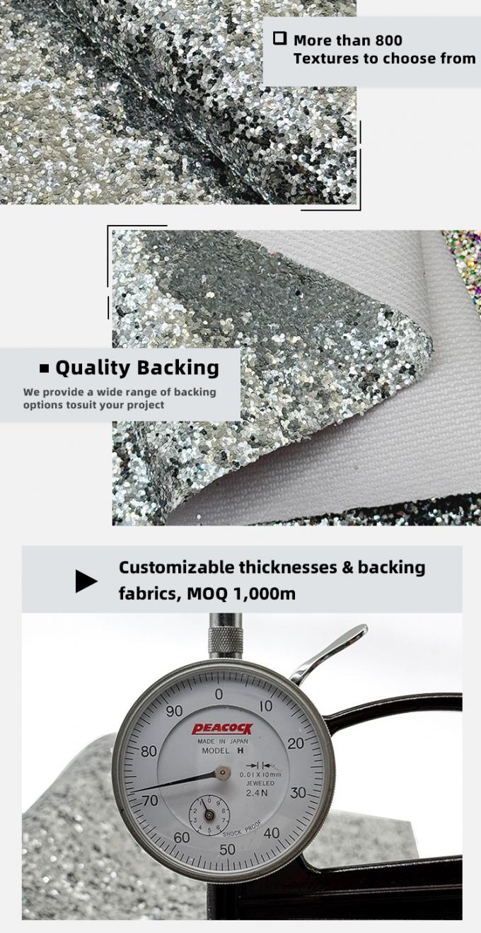 چرم مصنوعی PVC برای کفش جواهرات صنایع دستی کیسه چمدان بسته بندی جعبه مواد چرم جعلی 5