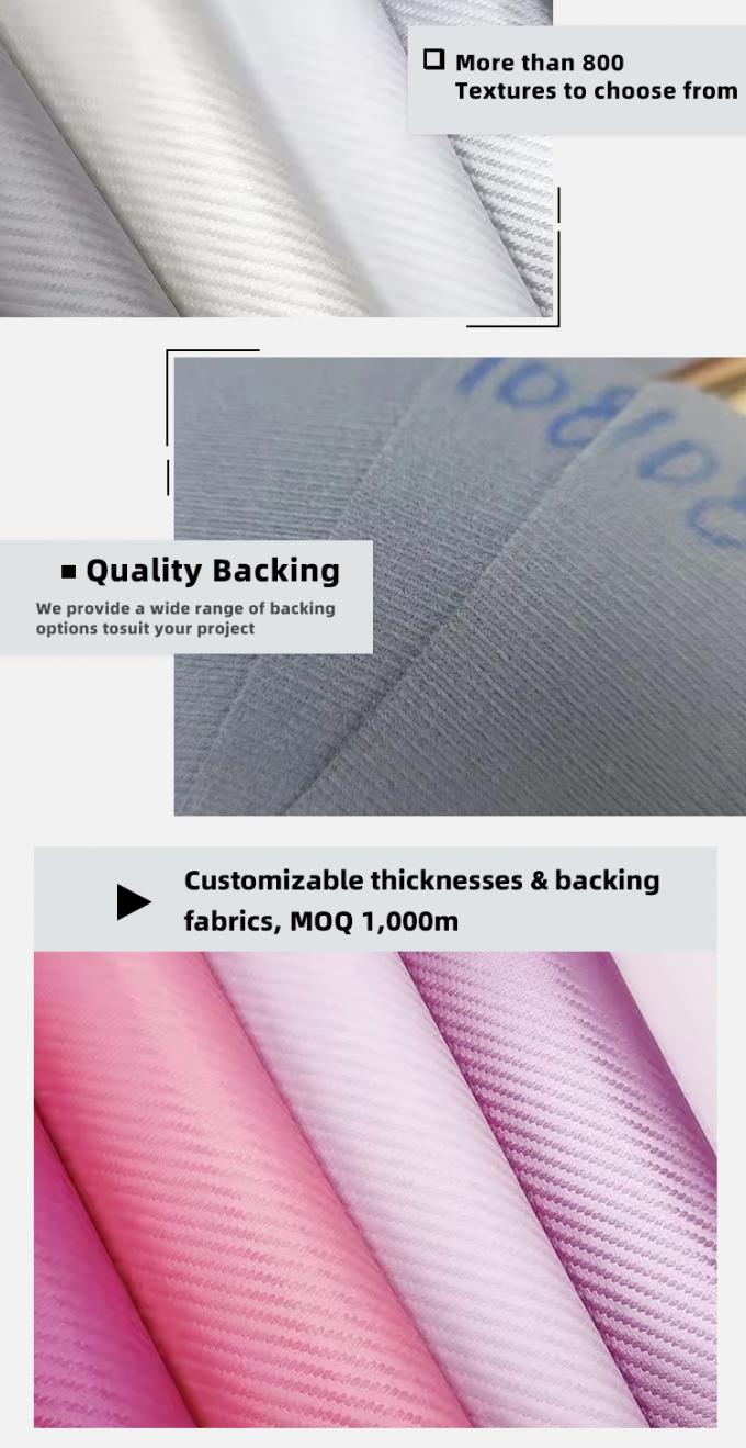 1.0mm ضخیم فیبر کربن PU پوست مصنوعی برای کیف کیف پول کمربند ماشین بوتیک مواد چرم جعلی 5