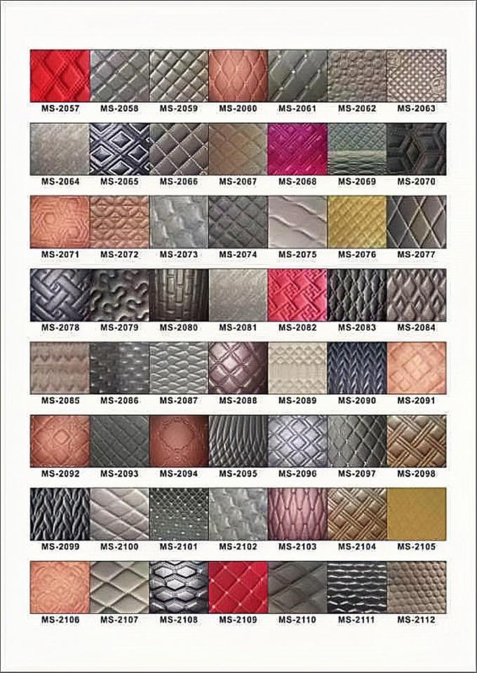 6.0 میلی متر پو لیوریتان فوم PVC پوست برای پوشش صندلی ماشین 4