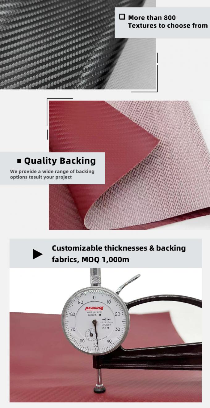 چرم مصنوعی بافت فیبر کربن مصنوعی رنگ روشن PVC چرم مصنوعی کفش کوسن داخلی خودرو پارچه تزئینی 5