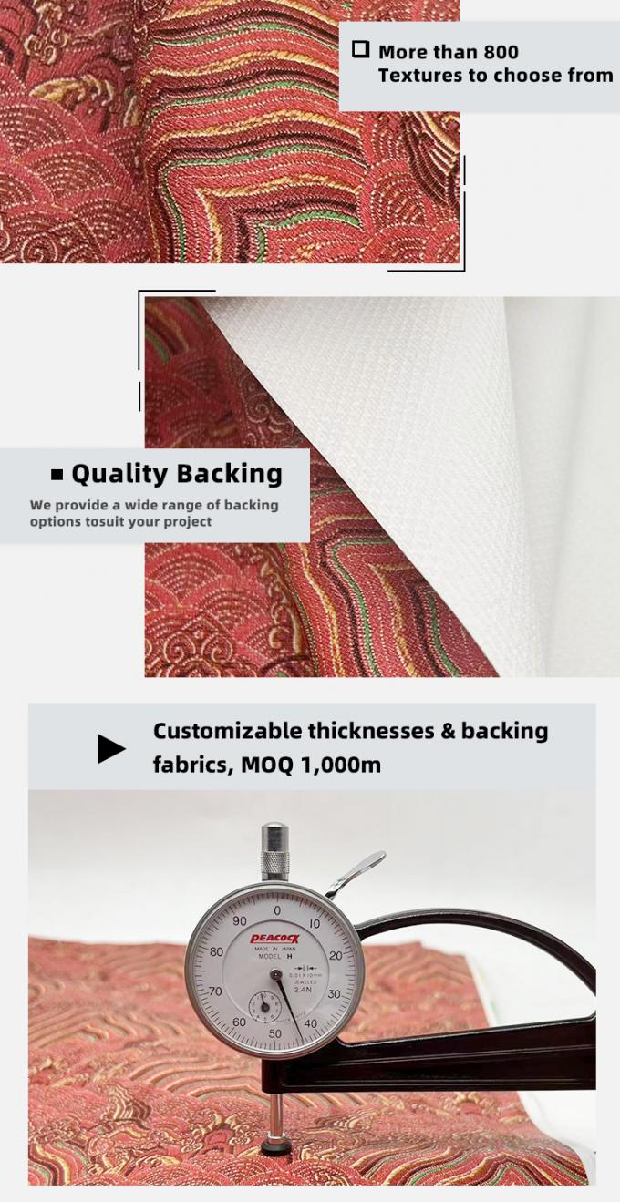 پلاستیک مصنوعی پی وی سی ماکرام چاپی پارچه پوست جعلی سبک فیلم برای کیف لپ تاپ تلفن پوسته تزئینی و صنایع دستی استفاده برای مبل خوب 5