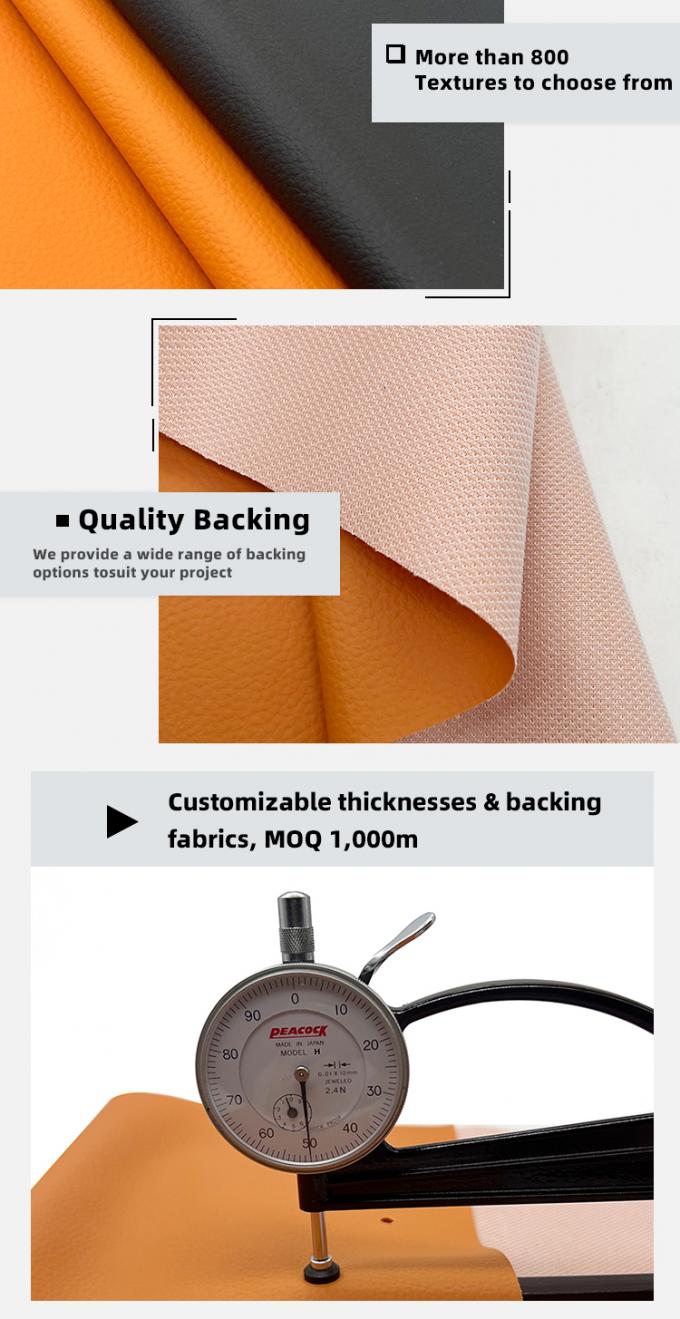 بافت PVC لیچی پوست مصنوعی پوست مانند احساس پوست جعلی برای صندلی مبل ماشین کیف کف دستکاری 5