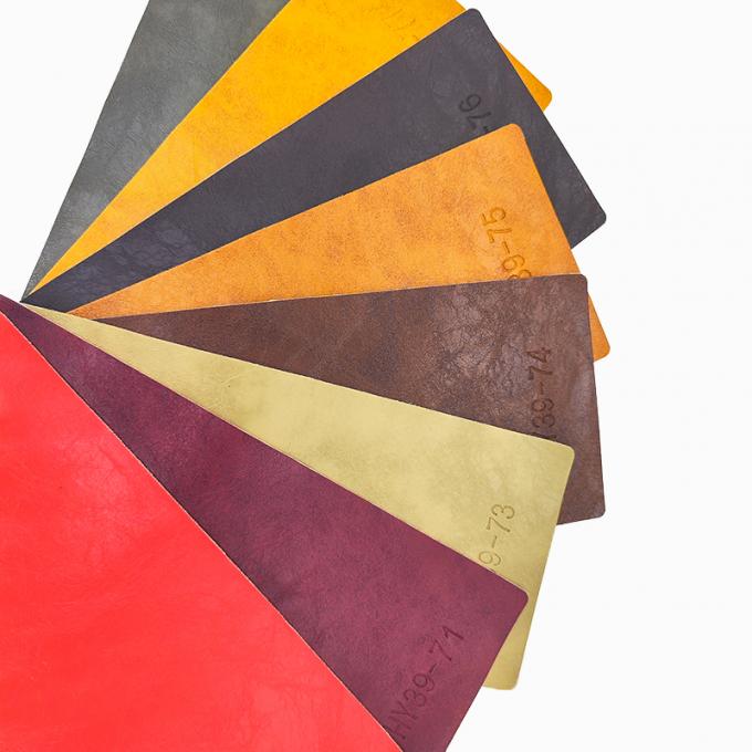 چرم مصنوعی PVC Crazy Horse Oil Wax برای مبلمان، عرض 54 اینچ 6