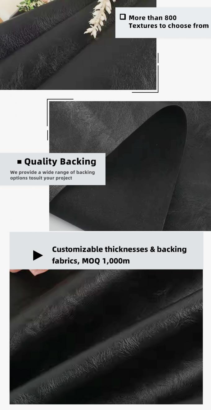 عمده فروشی دو جارو برش شده پشتیبان PVC الگوهای مختلف برجسته شده پوست مصنوعی مصنوعی برای کیف ها مبل مواد چرم جعلی 5