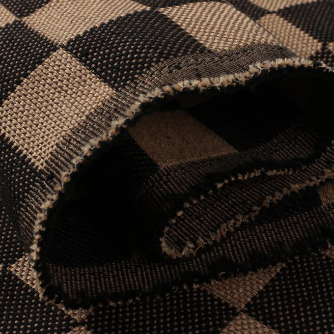 پارچه کتان شطرنجی ضخامت 1.0 میلی&zwnj;متر، ضدآب، کشسان، کرک&zwnj;دار، فضای باز، برای مبل، کیف، کمربند ایمنی صندلی ماشین، چرم مصنوعی بافته شده 7