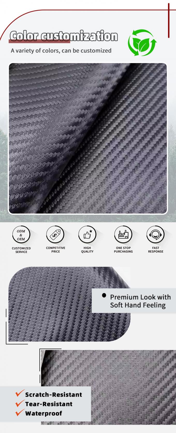 چرم پی وی سی مقاوم در برابر سایش برای مبلمان با عرض 140 سانتی متر 4