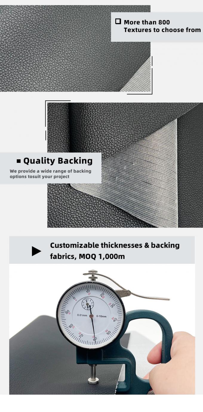 چرم پی وی سی برای مبلمان با ضخامت 0.6 میلی&zwnj;متر مقاوم در برابر سایش و برجسته 5