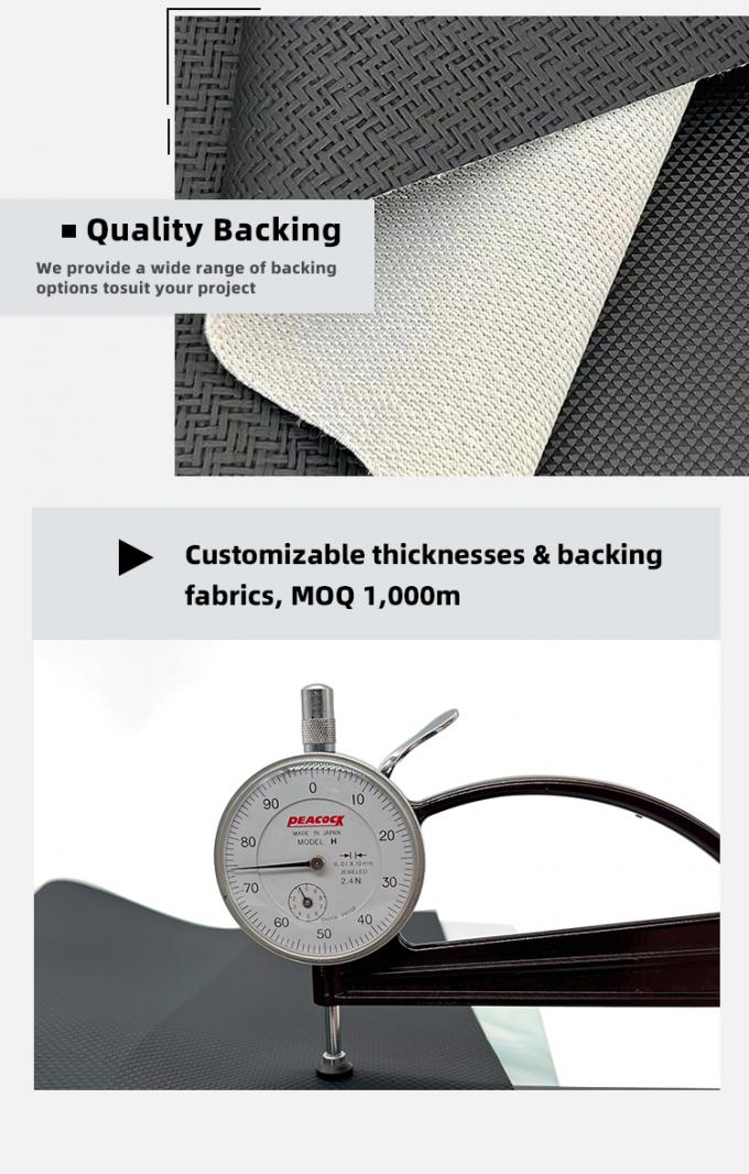 پوست مصنوعی پی وی سی 140 سانتی متری مقاومت در برابر سایش برای مبلمان 7