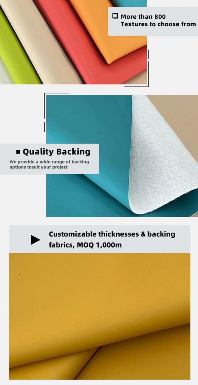 پارچه چرم مصنوعی PVC برای مبلمان 54 اینچ عرض 5