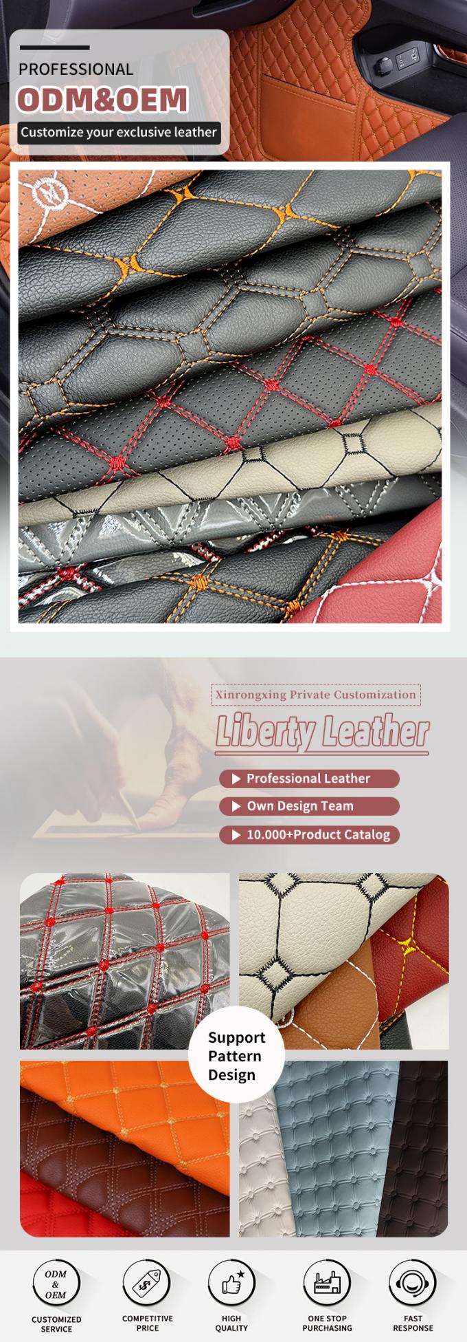 6.0 میلی متر پو لیوریتان فوم PVC پوست برای پوشش صندلی ماشین 6