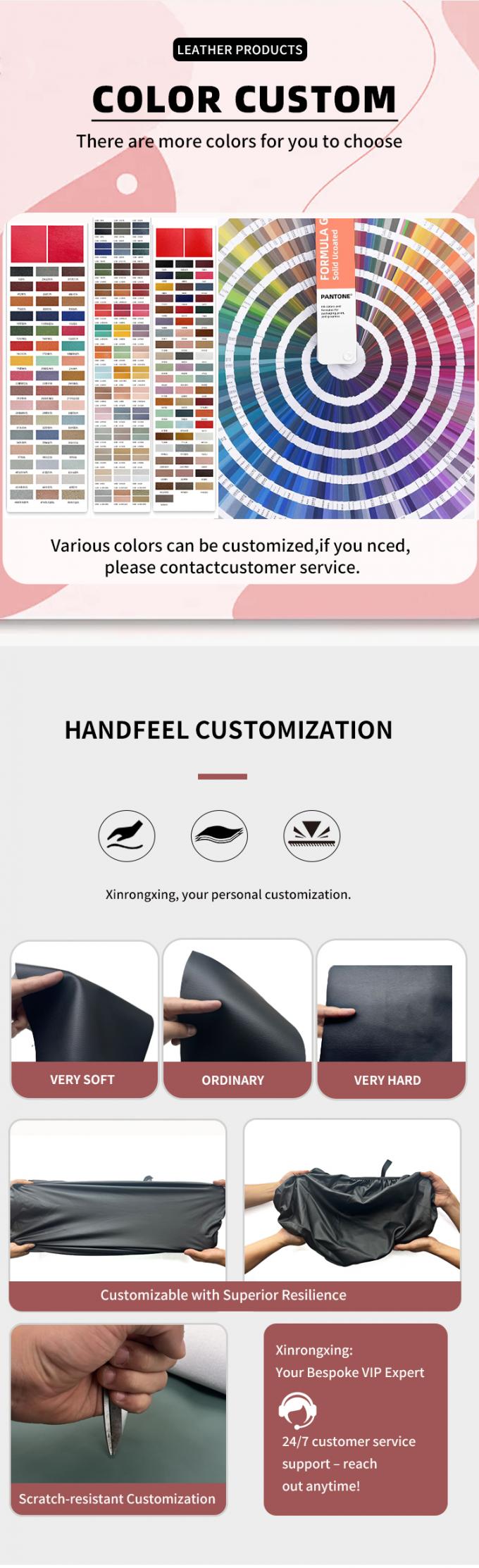 کفپوش چرمی PVC سفارشی دوزی شده خودرو با ضخامت 4.6 میلی‌متر با پد فوم، مناسب برای صندلی‌های خودرو، مبل‌ها و کیف‌ها با طرح برجسته و گلدوزی شده 5