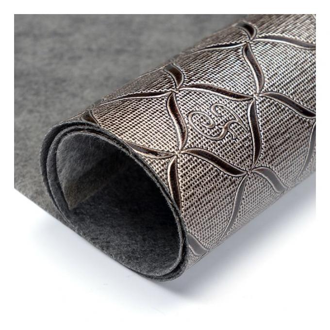 عمده فروشی عمده فروشی Pvc روشن الگوی هندسی بسته بندی پوست مصنوعی کیف پول جعبه دفترچه یادداشت پارچه چرم جعلی 10