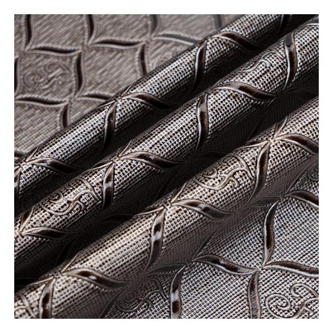 عمده فروشی عمده فروشی Pvc روشن الگوی هندسی بسته بندی پوست مصنوعی کیف پول جعبه دفترچه یادداشت پارچه چرم جعلی 14