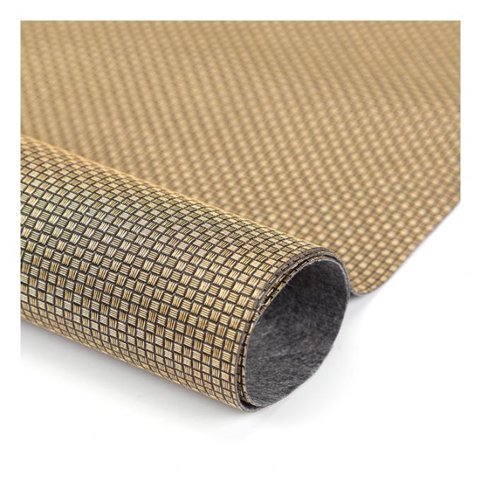 پی وی سی فلزی مروارید رنگ روشن الگوی بافت کوچک بسته بندی مصنوعی کیف پول جعبه کفش دفترچه یادداشت پارچه چرم جعلی 6