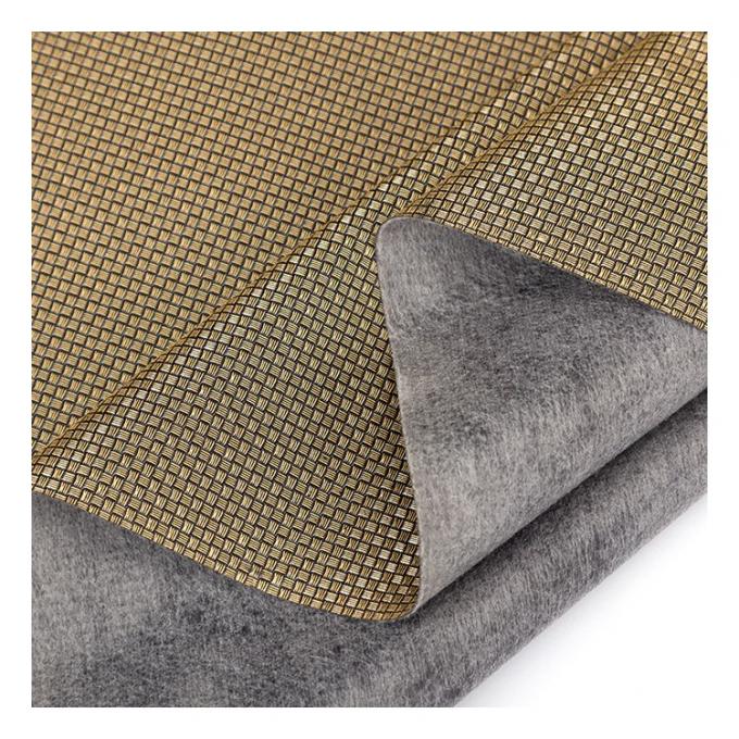 پی وی سی فلزی مروارید رنگ روشن الگوی بافت کوچک بسته بندی مصنوعی کیف پول جعبه کفش دفترچه یادداشت پارچه چرم جعلی 15