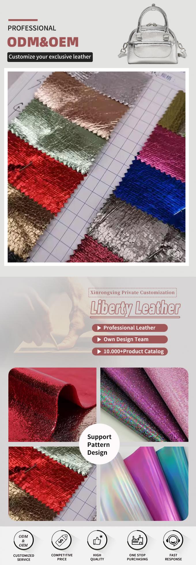پارچه چرم مصنوعی بافت کروکدیل PVC برجسته ضد آب کششی برای کیف پول کفش دفترچه یادداشت مبل کیف استفاده از مبلمان 4