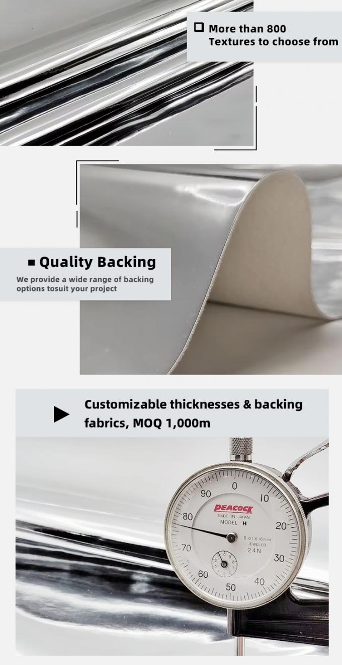 چرم مصنوعی با کیفیت بالا برای کفش، کیف دستی، دفترچه یادداشت، چرم PU رنگین کمانی هولوگرافی متالیک رنگارنگ آینه ای 5