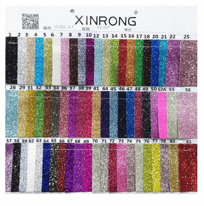 عمده فروشی PU Glitter Powder Grain Synthetic Leather کیف پول کیف پول کفش کتابچه یادداشت پارچه چرم 11