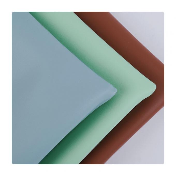 چرم مصنوعی نیمه PU 1.3 میلیمتری با دانه ماسهای برای کیف پول، کفش، دفترچه یادداشت، زیرانداز رومیزی و پارچه 7