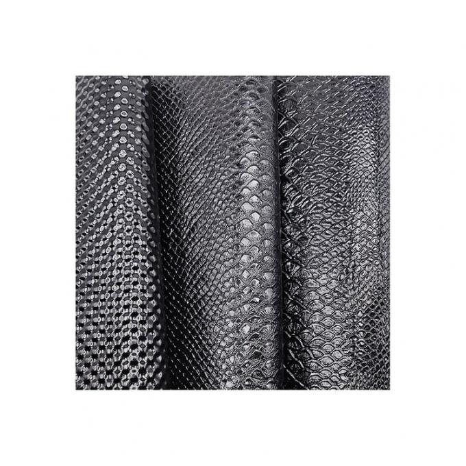 طرح بلند درخشنده Pvc چرم مصنوعی مدل حیوانات کفش و کیف ها پارچه چرم جعلی 10