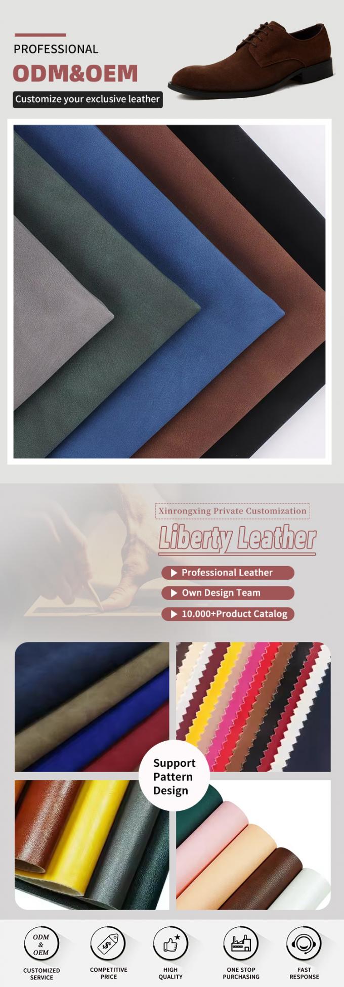 چرم مصنوعی بافت‌دار و دو رنگ از جنس پوست گوسفند نوبوک برای تزئین کیف، کفش، کیف پول، دفترچه یادداشت و قاب 4